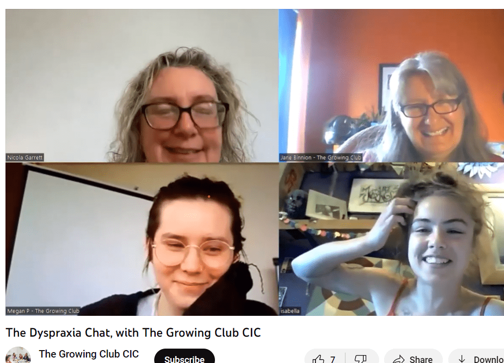 The Dyspraxia Chat, with The Growing Club